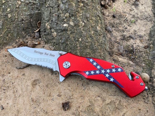 Tactical Confederate Flag Knife