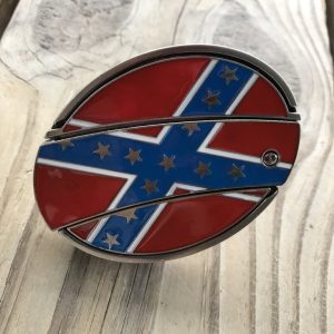 Confederate Flag Belt Buckle With Knife