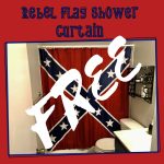 Free Confederate Flag Shower Curtain 