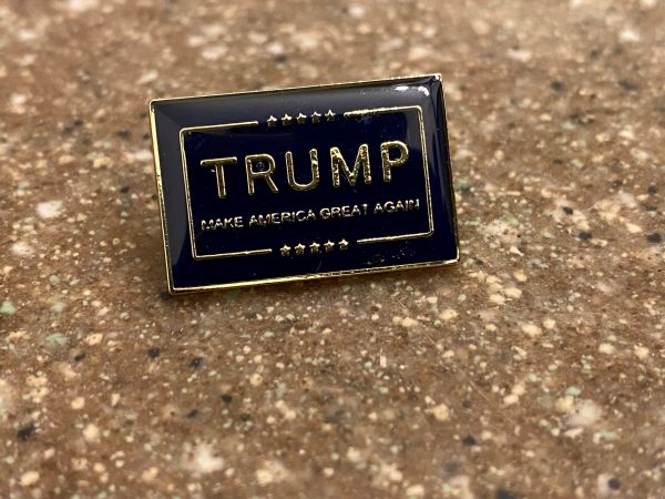 Blue Trump MAGA Pin