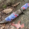 Robert E Lee Confederate Flag Dagger Knife