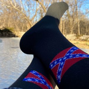Confederate Battle Flag Socks