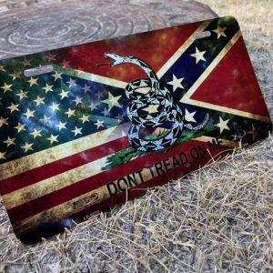 American Confederate Dont Tread License Plate