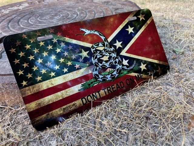 American Confederate Dont Tread License Plate