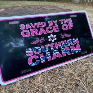Southern Charm Confederate License Plate