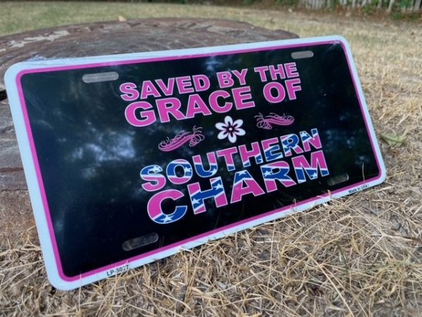 Southern Charm Confederate License Plate