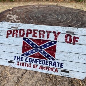 Property of Confederate States License Plate