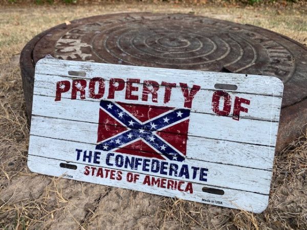 Property of Confederate States License Plate