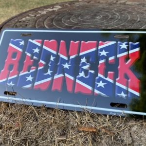 Redneck Confederate License Plate
