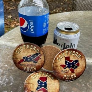Southern Pride Confederate Metal Coaster Set