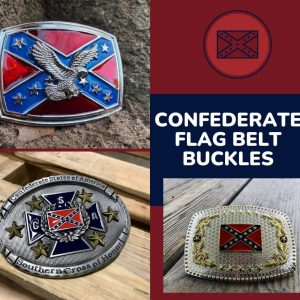 Confederate Flag Belt Buckles