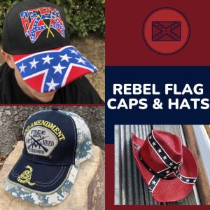 Rebel Flag Caps and Hats