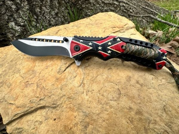 Confederate Flag Knife Paracord