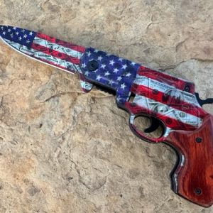 USA Pistol Spring Assisted Knife