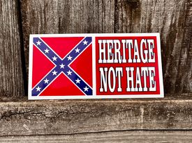 Heritage Not Hate Confederate Flag Stickers