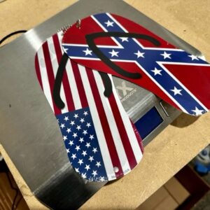 Confederate American Metal Flip Flop Set