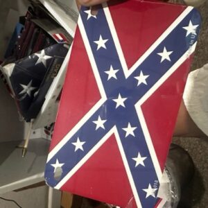 Confederate Flag Motorcycle Plate