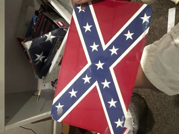 Confederate Flag Motorcycle Plate
