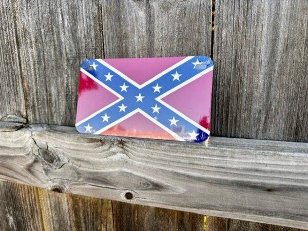 Confederate Flag Motorcycle Plates