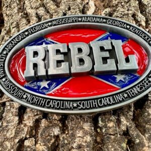 Rebel States Confederate Belt Buckle