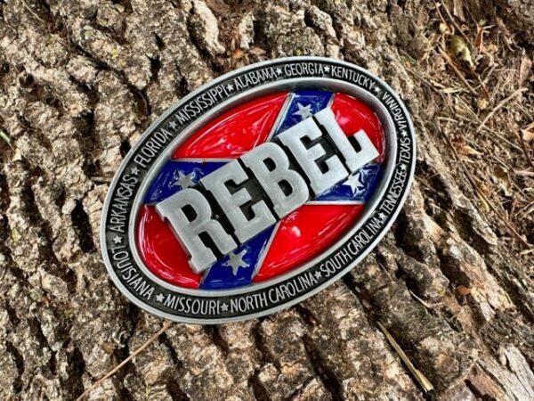 Rebel States Confederate Belt Buckle