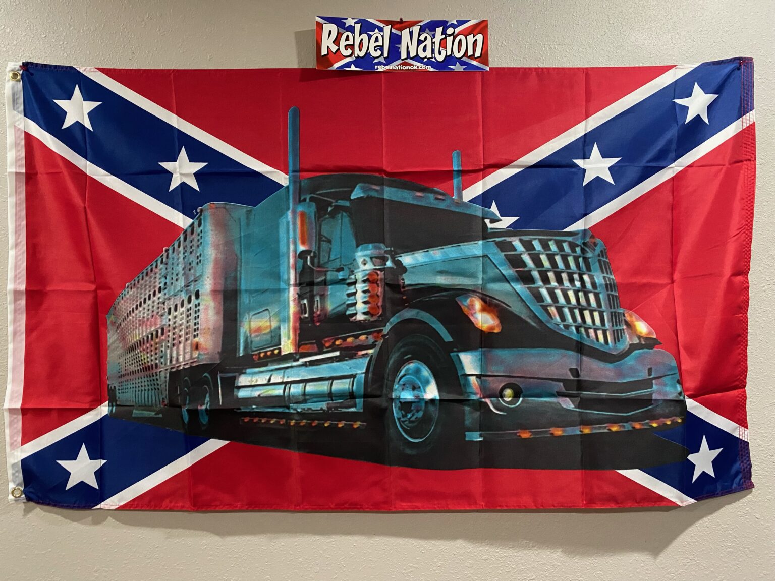 Rebel Trucker Flag - Rebel Nation