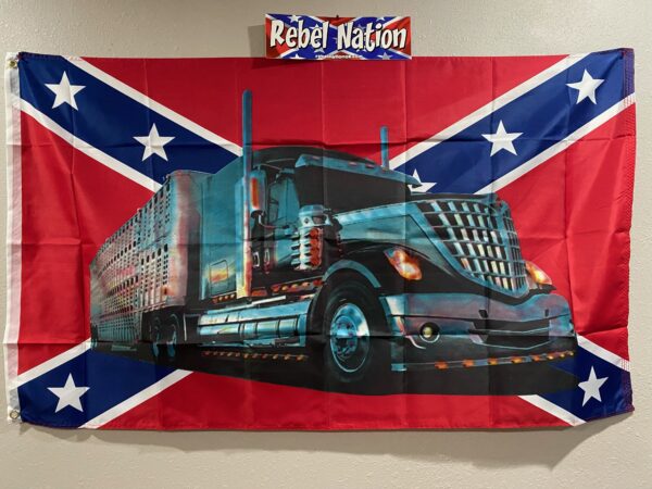 Rebel Trucker Flag