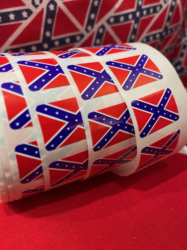 Confederate flag stickers