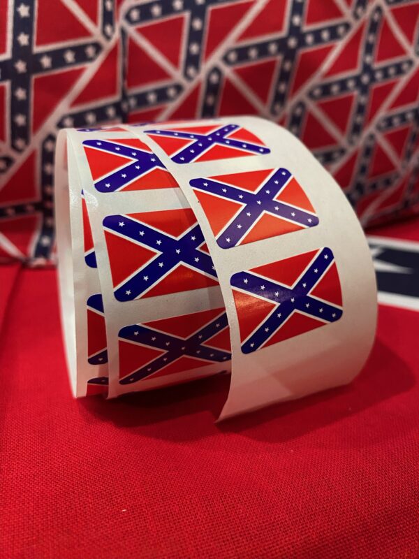 Confederate flag stickers