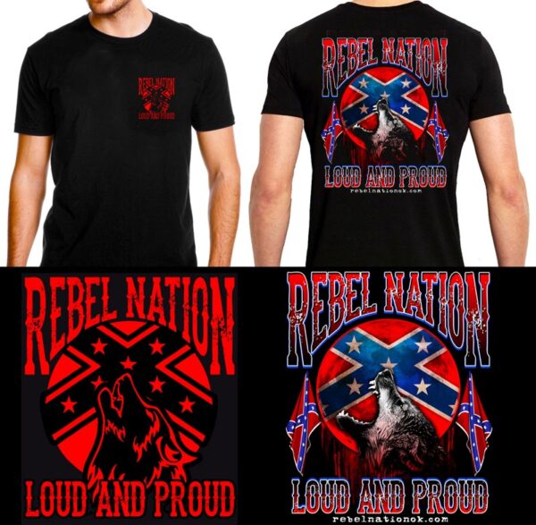 Rebel Nation Confederate Flag Shirts