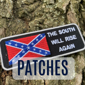 Large 8”x12” Confederate Patch - Rebel Nation