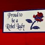 Proud Rebel Lady Rose Confederate Sticker