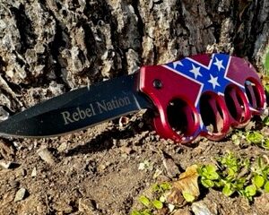 Confederate Rebel Flag Knife Knives