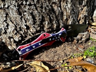 Confederate Rebel Flag Knives