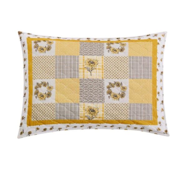 Sunflower Quilt Set W/ Shams and FREE Tote Bag