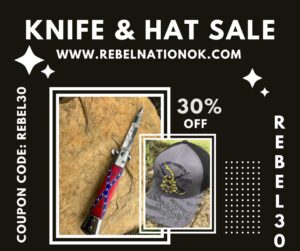 Confederate Flag Knives and Hats