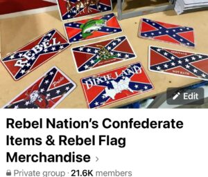 Rebel Nation Confederate Flag Facebook group 