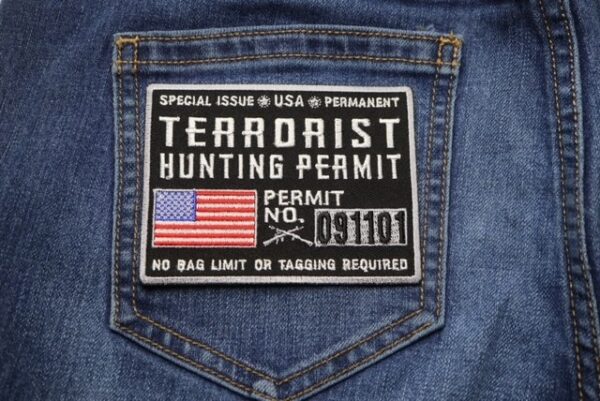 Terrorist Hunting Permit Patch