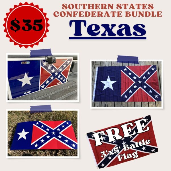 Southern States Confederate Texas Bundle