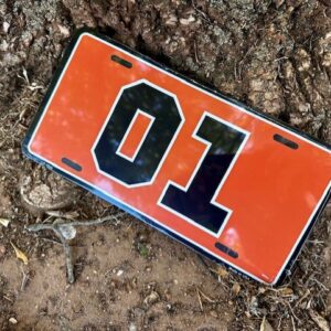 Orange 01 License Plate