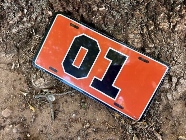 Orange 01 License Plate