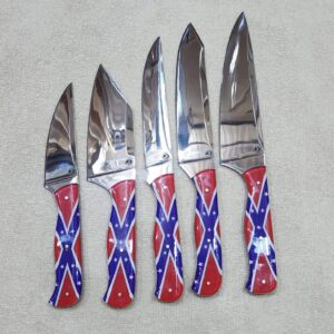 Rebel Flag Knife Set