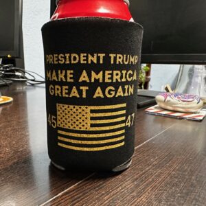 Trump Black MAGA Can Koozie