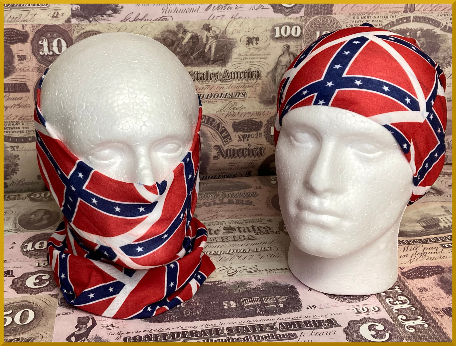 Confederate Flag Multi-Use Gaiter