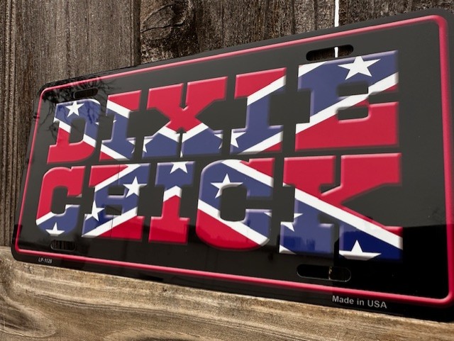 Dixie Chick Confederate License Plate