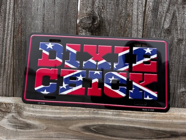 Dixie Chick Confederate License Plate