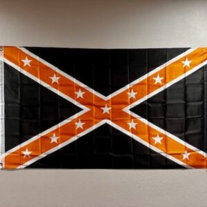 Orange and Black Confederate Flag