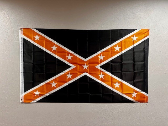 Orange and Black Confederate Flag