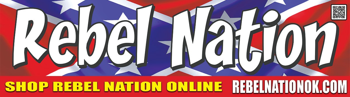 Rebel Nation Confederate Flag Shop Billboard Sign in Spartansburg South Carolina