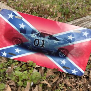 Confederate General Lee 01 license plate aluminum 12x6 Southern car tag Rebel Nation